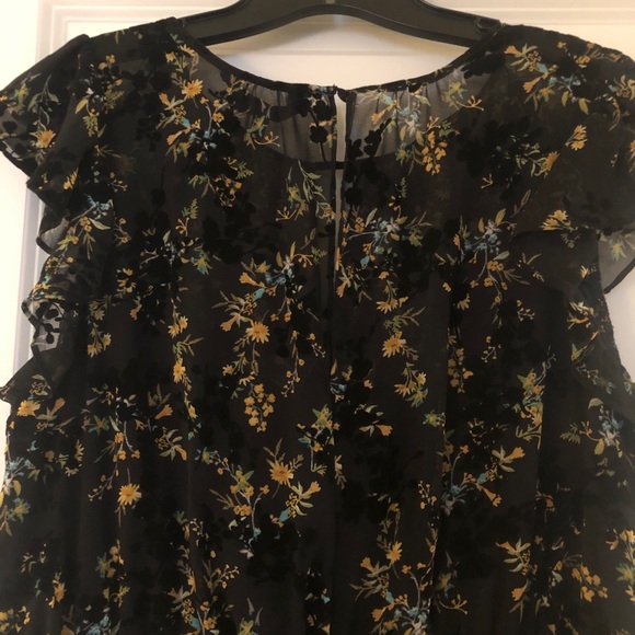 Rachel Roy Floral Black Dress - Picture 9 of 12